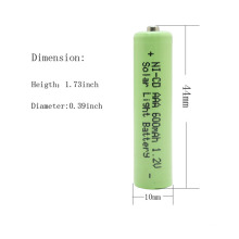 Großhandelspreis aaa 600mah wiederaufladbare 1.2V ni cd Batterie